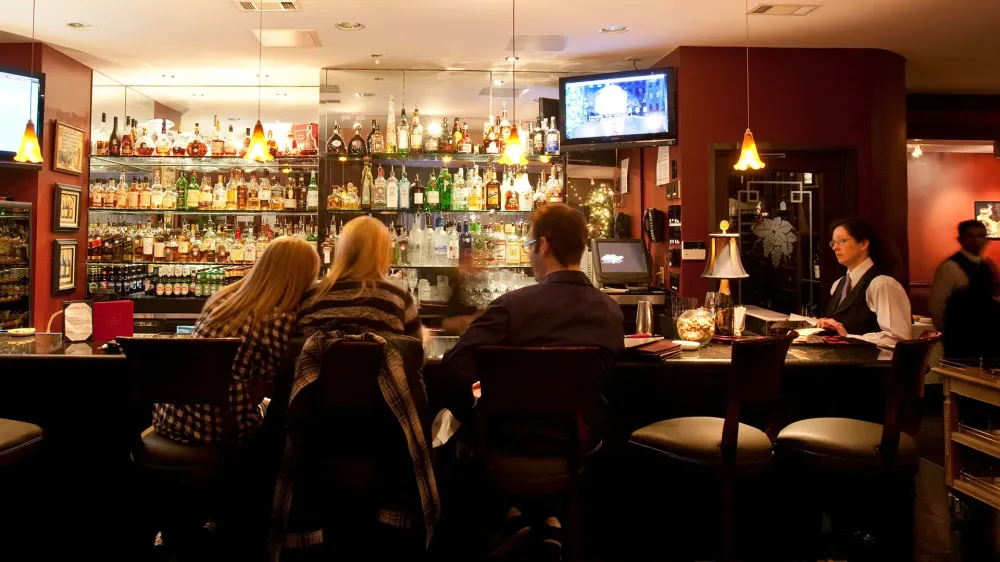 bar at kirans restaurant houston.